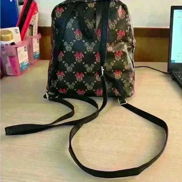 Disney Minnie Mouse Icon Leopard Print Mini Backpack - Picture 3 of 9